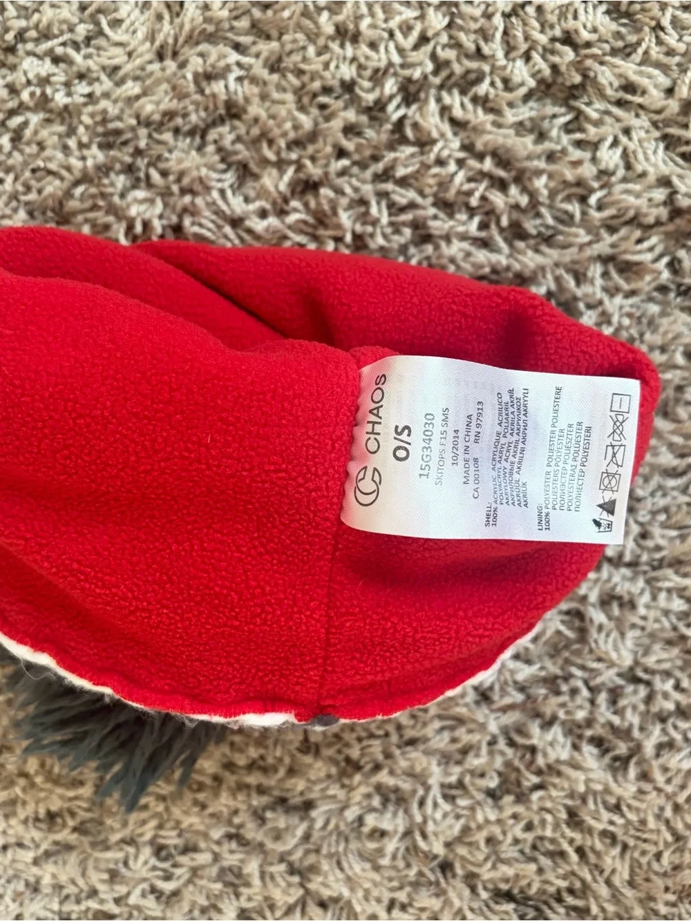 Chaco Kids Pom Beanie Duo – Purple & Blue and Red & Gray
